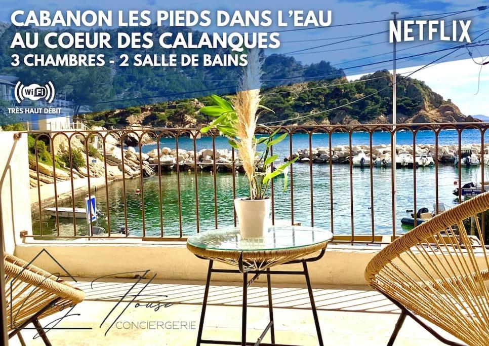 Le Cabanon - Les Pieds Dans L'Eau - Calanques - Wifi Villa Ensues-la-Redonne Værelse billede